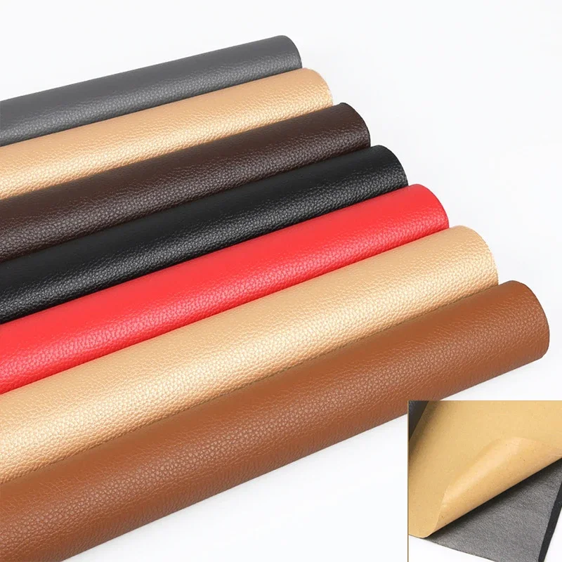 50X138CM Faux PU Leather Fabric Patch Self Adhesive Stick-on No Ironing Sofa Repairing Leather Upholstery Furniture Fabric Telas