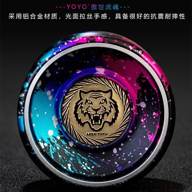 Yoyo Professional Magic Yoyo Metal Yoyo with 10 Ball Bearing Alloy Aluminum High Speed Unresponsive Yo Yo Classic Toys for Kids