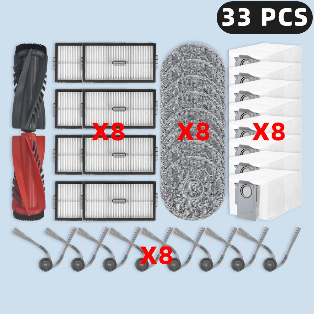 Compatible For ( Roborock Qrevo 2 Pro/ Curv 2 Pro/ CurvX / Edge 2 / Edge 2 Pro / Edge 3 Pro / EdgeT ) Parts Brush Filter Mop Bag image 3