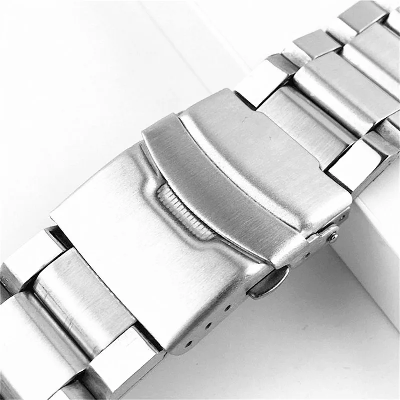 Steel Watch Band Universal Safety buckle Strap Folding Safety Buckle for Bracelet Strap18mm 20mm 22mm Watch Belt Accessories