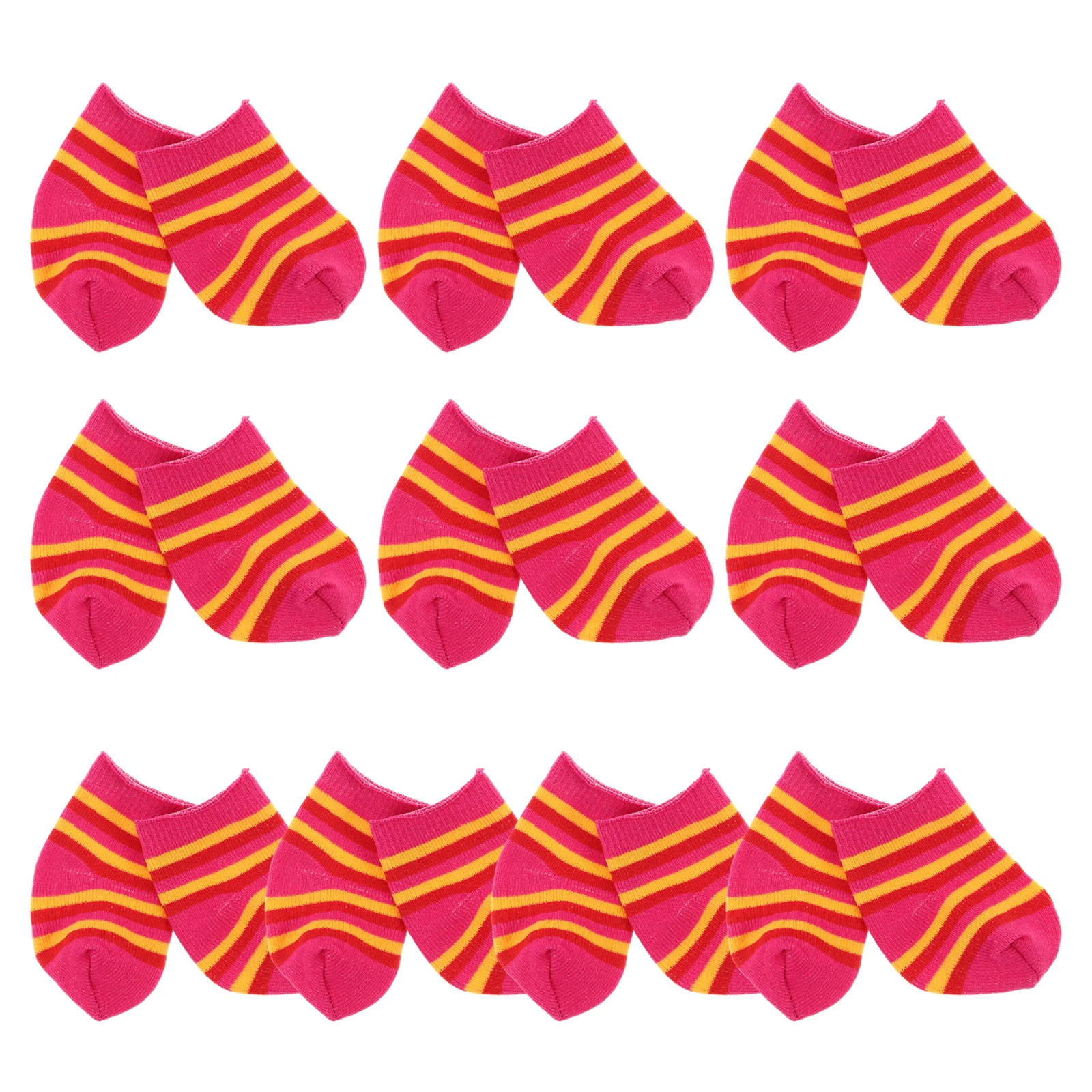 10 paires de Mini chaussettes, accessoires, vêtements de figurine d'action de 18 pouces, motifs colorés pour enfants, vêtements de jeu imaginatifs
