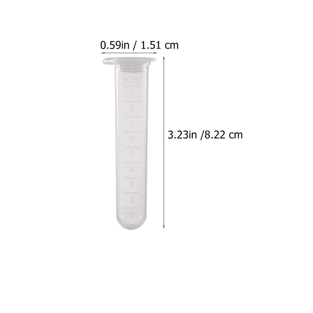 Imagem -06 - Tubos Centrífugos Plásticos Microcentrífuge Cremalheira do Tubo do Teste 10ml 200 Peças