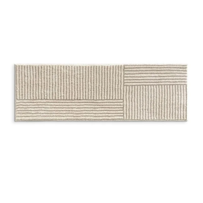 VIKAMA Bedside Rug Soft Imitation Cashmere Area Rug Non‑Slip Floor Mat Wear‑Resistant Carpet Anti‑Dirt Dorm Home Floor Decor Mat
