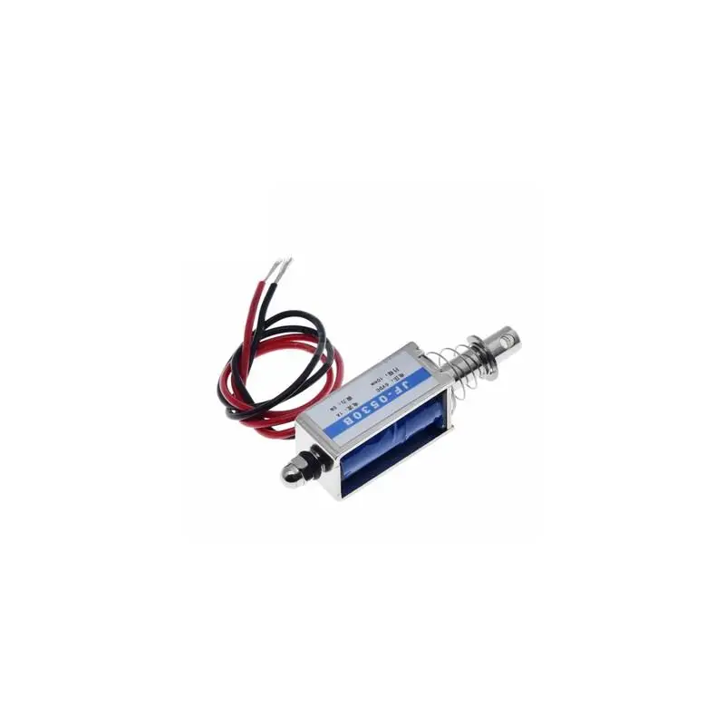 JF-0530B DC 6V 12V 24V Push&Pull Type Gangbei-0530 Open Frame Elektromagnes Keepping Force 5N Travel 10mm Solenoid liniowy — zdjęcie produktu 2