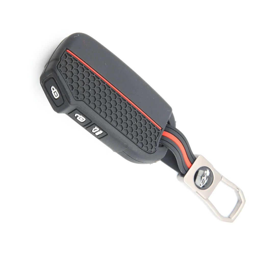 Funda para llave de coche con 3 botones, para Kia K3 K5 Soul Sportage NiroTelluride Carnival Sorento Cerat Seltos Sonet Ceed Xceed Proceed