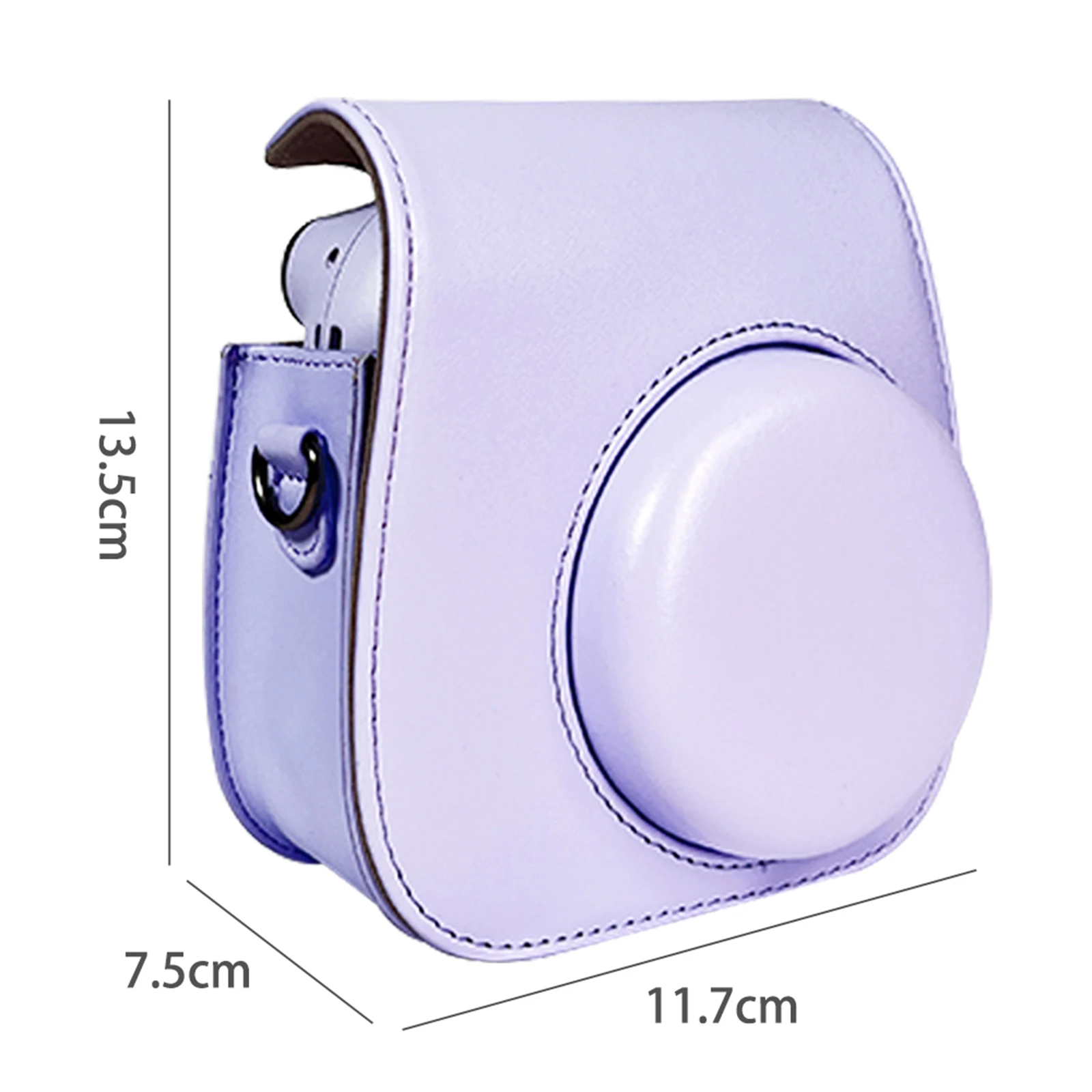 PU Leather Protective Camera Bag for for instax Mini 12/11 with Shoulder Strap Shockproof Camera Bag Wallet Album Book view 4
