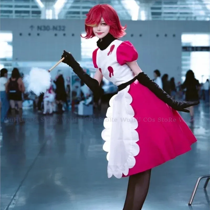 Az15Niffty Anime Hazbin Niffy Hotel traje lindo diablo ropa de juego de rol uniforme Cosplay fiesta de Halloween vestido de mujer
