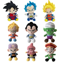 25cm Dragon Ball Plush Toy Japanese Anime Goku Vegeta Cartoon Character Doll Padding Classic Cute Beautiful Gifts For Kids Toys