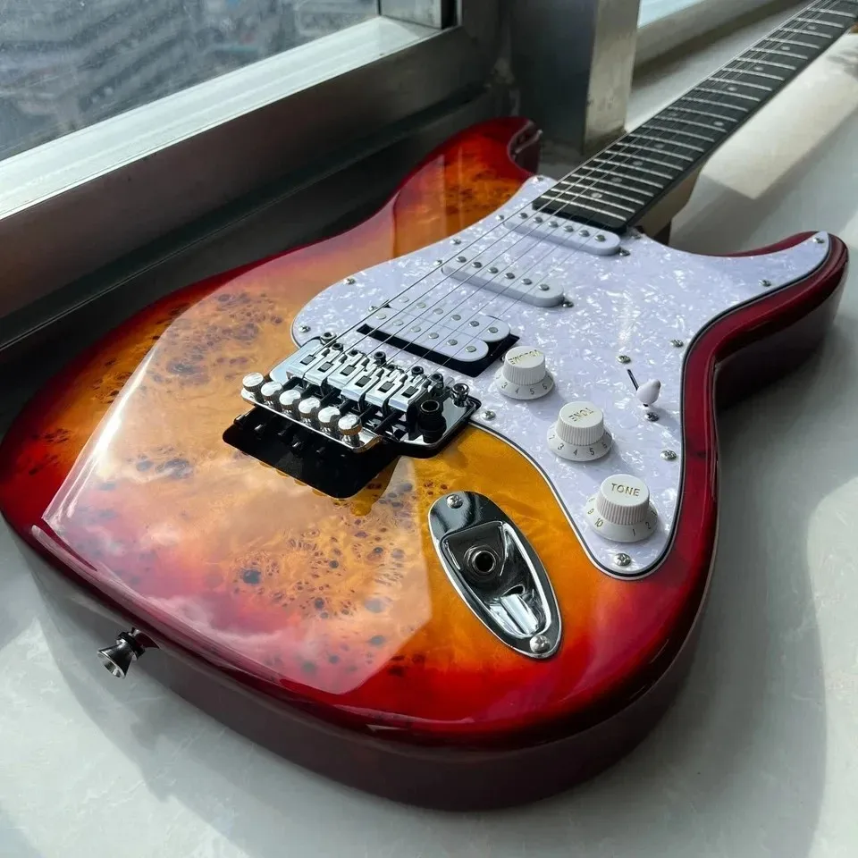 2026 hot new Scalloped Fingerboard, Dimarzio Pickups, Yngwie Malmsteen Guitar, Big Head Guitar,  Milky yellow