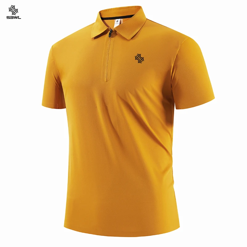 

SBWL Outdoor sports running exercise golf high quality seamless POLO short sleeve T-shirt office leisure short sleeve base shirt