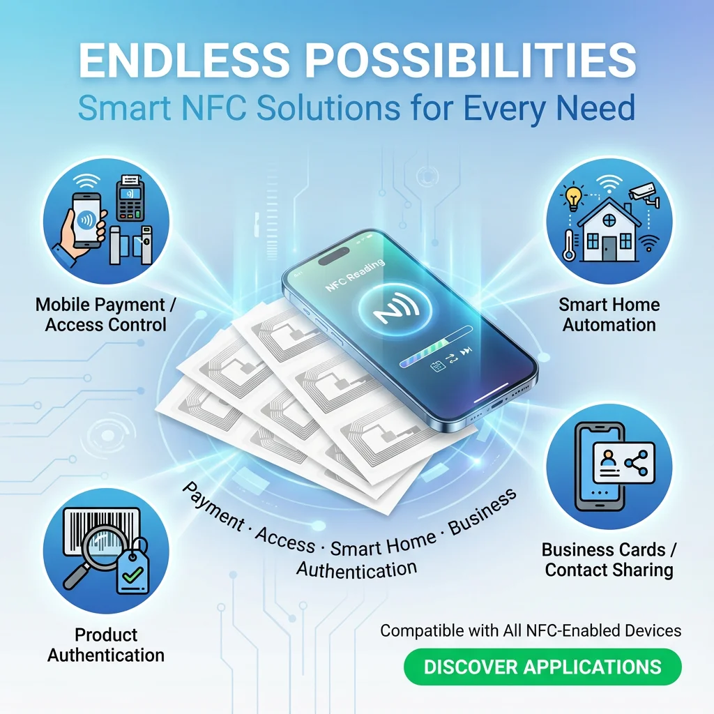 40*25 MM NFC Chip NTAG213 Sticker Natte Inlay 13.56 MHz Label Tag 213 Anti-namaak Label Elektronisch Label