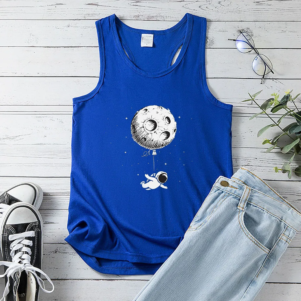 Seeyoushy planet print sommer neue frauen tank top lässig urlaub damen top y2k ästhetische kleidung harajuku hürde weste