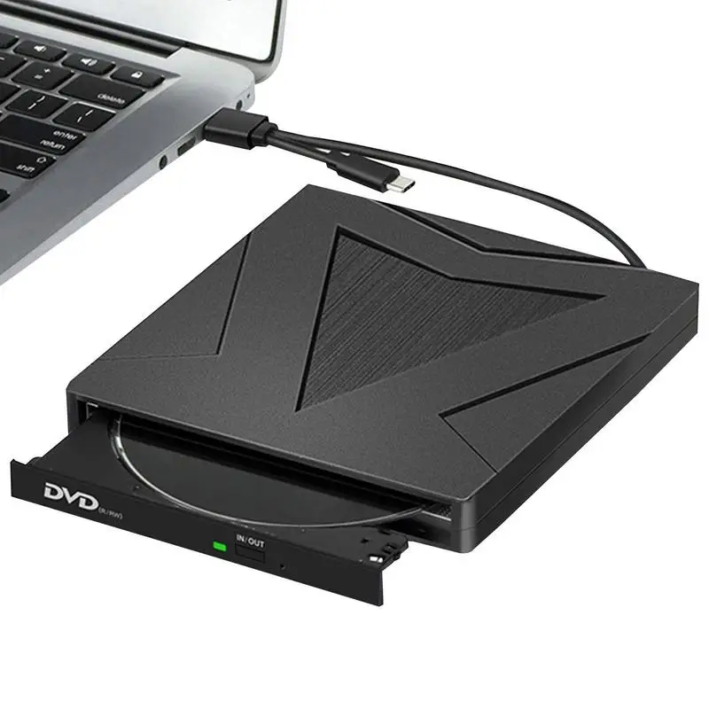 Portable External CDs Drive Type-C High Speed ​​DVDs RW CDs Burner Player Optical Drive Fast Transmission For PC Laptop Desktop