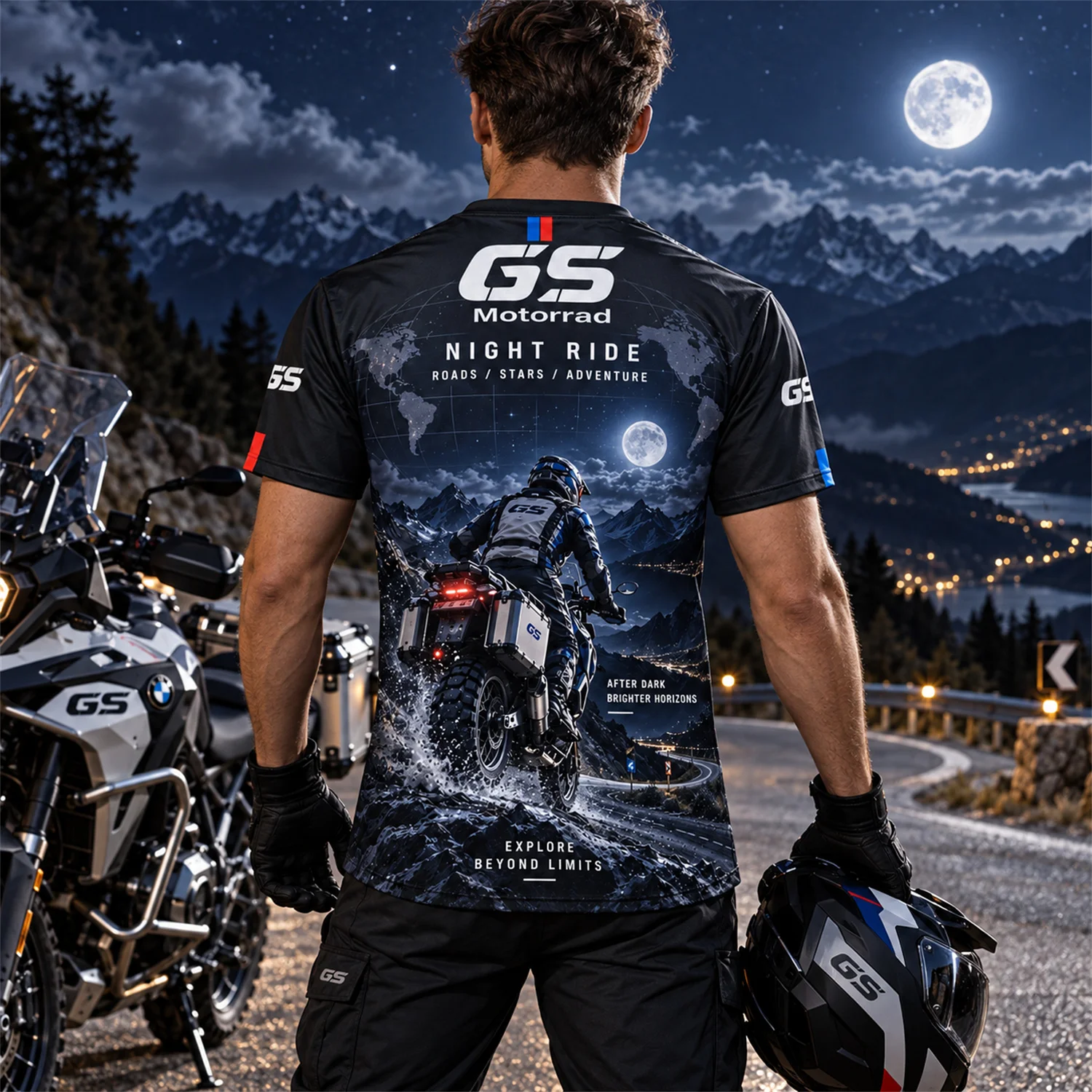 Camiseta de motociclista GS Mo - Outdoor Adventure And Travel avaliação e preço