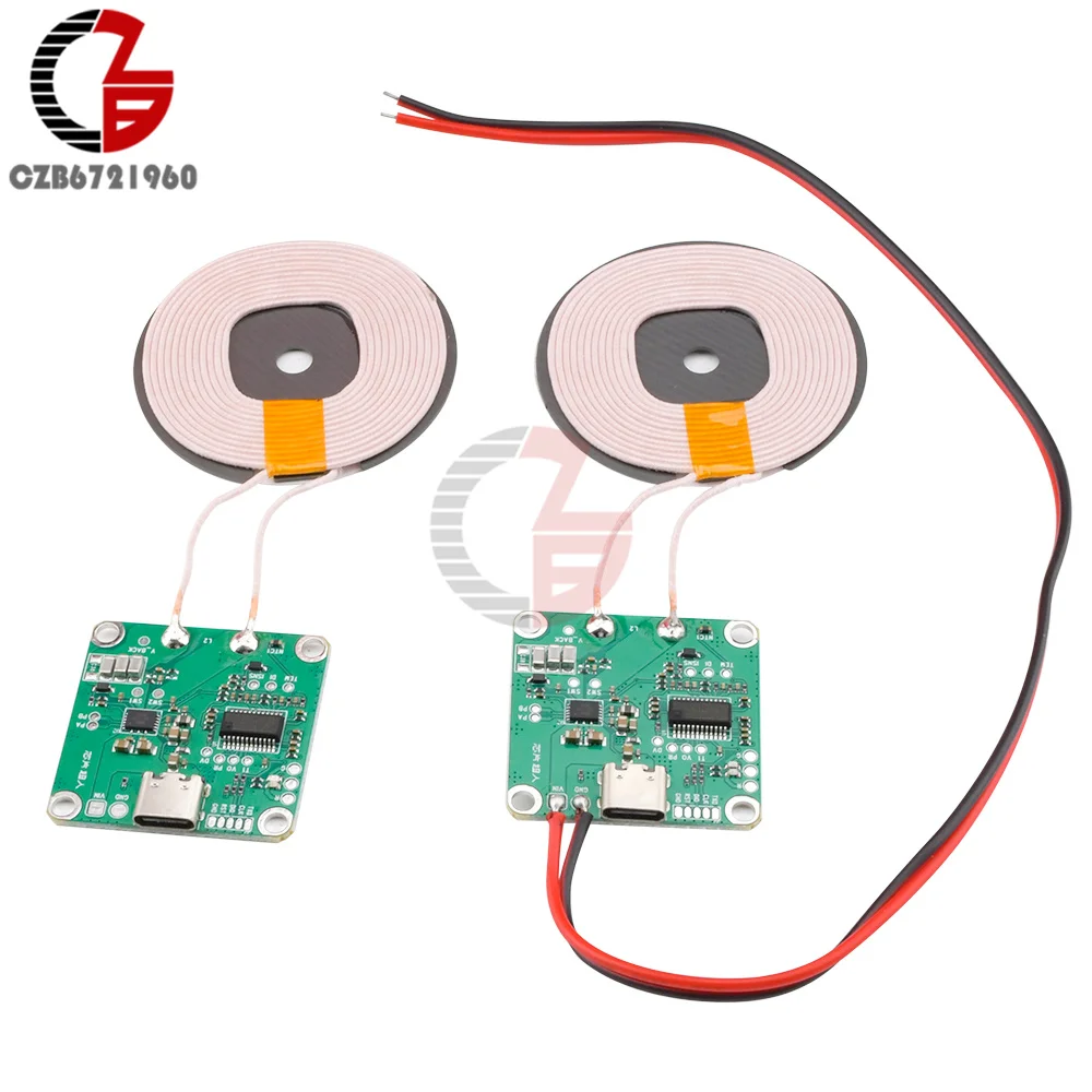 TYPE-C 20W for Qi Wireless Fast Charging Standard Wireless Charger Transmitter Module Input  5v/9V/12V QC3.0 Transmission Max