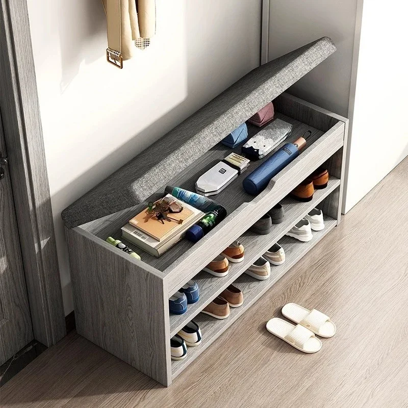 Shoe changing stool home door shoe rack can be sat into the home shoe cabinet seat stool integrated new storage door long