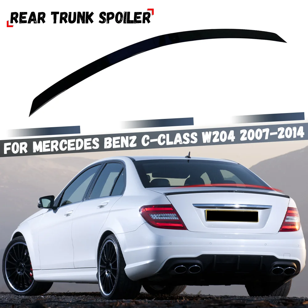 

For Mercedes Benz C-Class W204 2007-2014 C180 C250 C300 C63 AMG Rear Roof Boot Trunk Spoiler Tail Wing Lip Body Kit