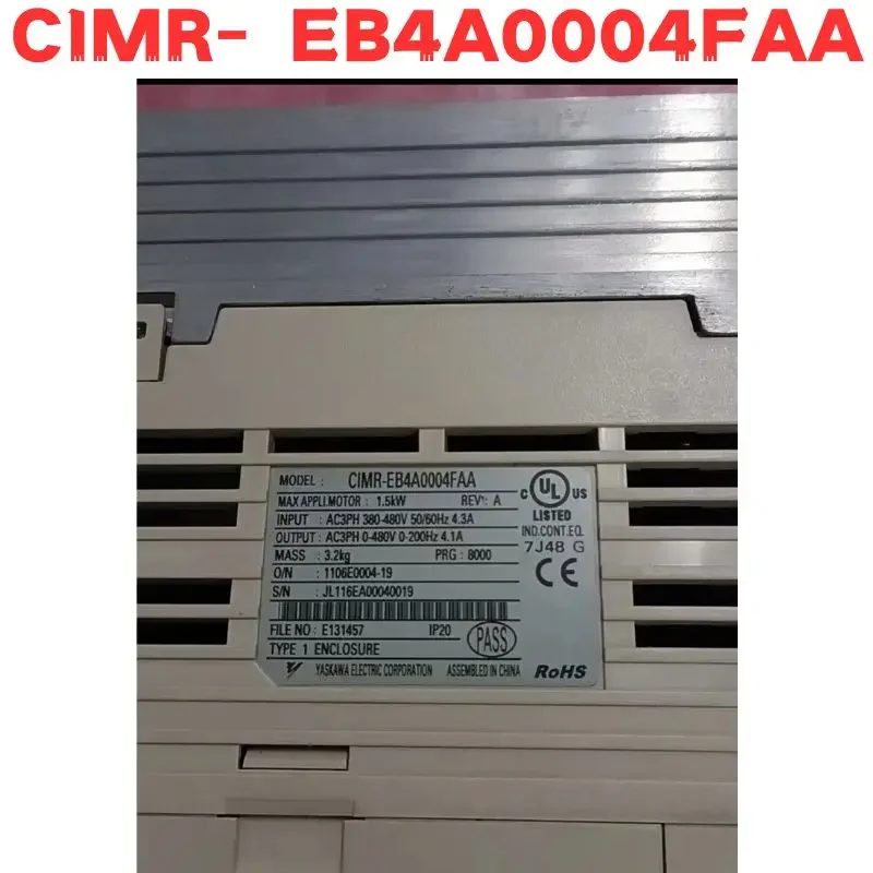 Подержанный инвертор CIMR-EB4A0004FAA CIMR EB4A0004FAA протестирован в порядке