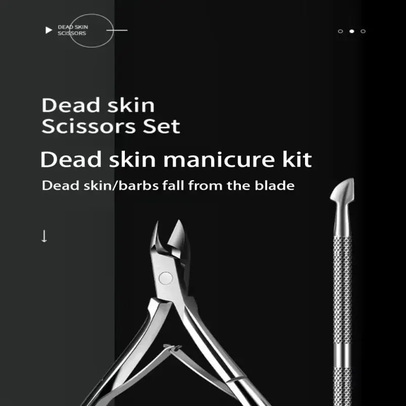 Stainless Steel Nail Scissor Steel Push Nail Art Tool Set Stainless Steel Nail Barb Scissor Nail Remover Skin Eliminator Pliers image 6