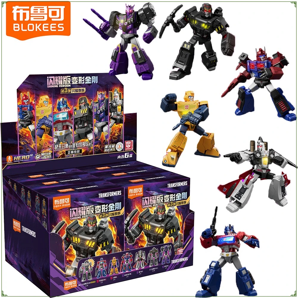 جديد حقيقي Blokees المحولات النسخة الساطعة 3 سلسلة صندوق أعمى لطيف مفاجأة شخصيات أنيمي نموذج الموضة هدايا عيد الميلاد