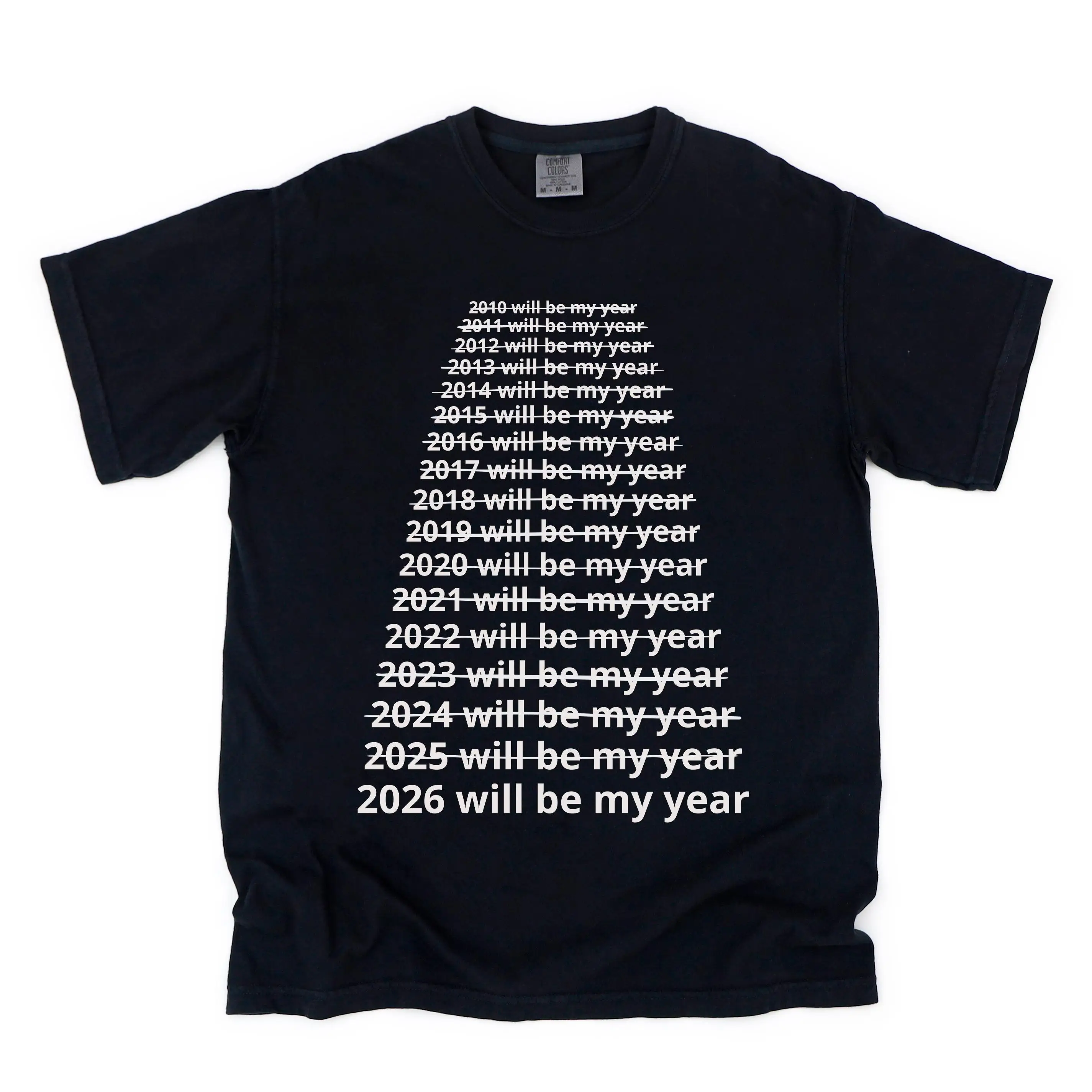 Funny New Year Shirt, 2026 Will Be My Year, Graphic Meme T-Shirt, Adult Humorous Tee, Inappropriate Gifts, Stupid Shirt