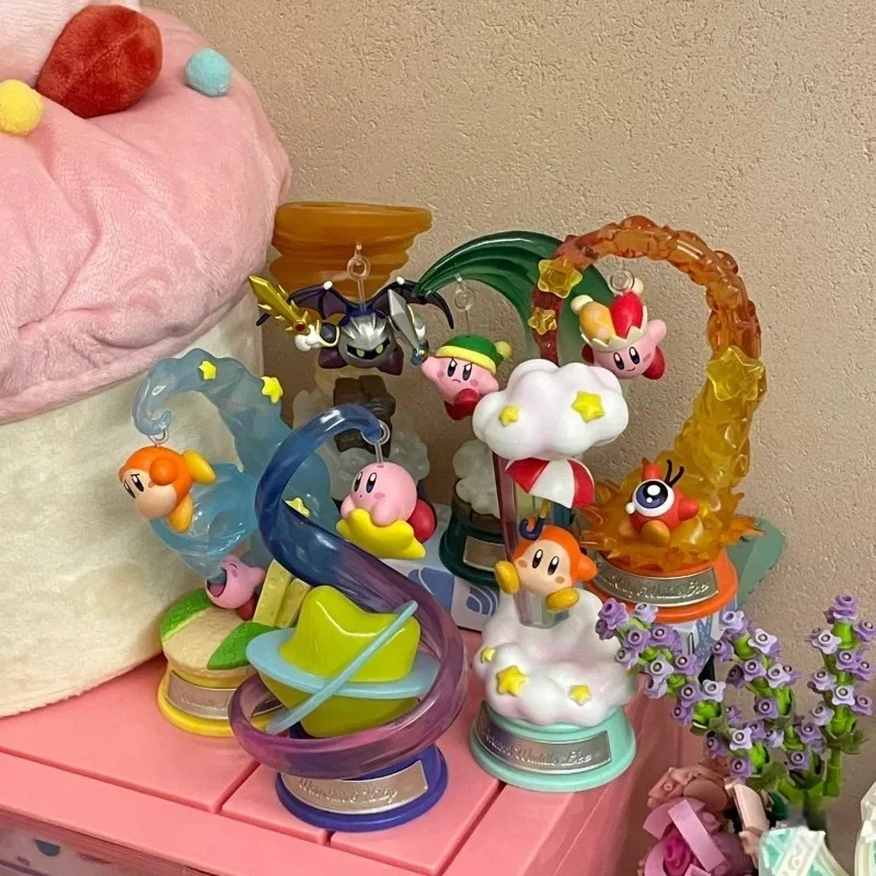 

Hot Re-Ment Original Kirby Figure Swing Kirby Star Kirby Waddle Dee Meta Knight Sword Action Pvc Figure Toy Collect Holiday Gift
