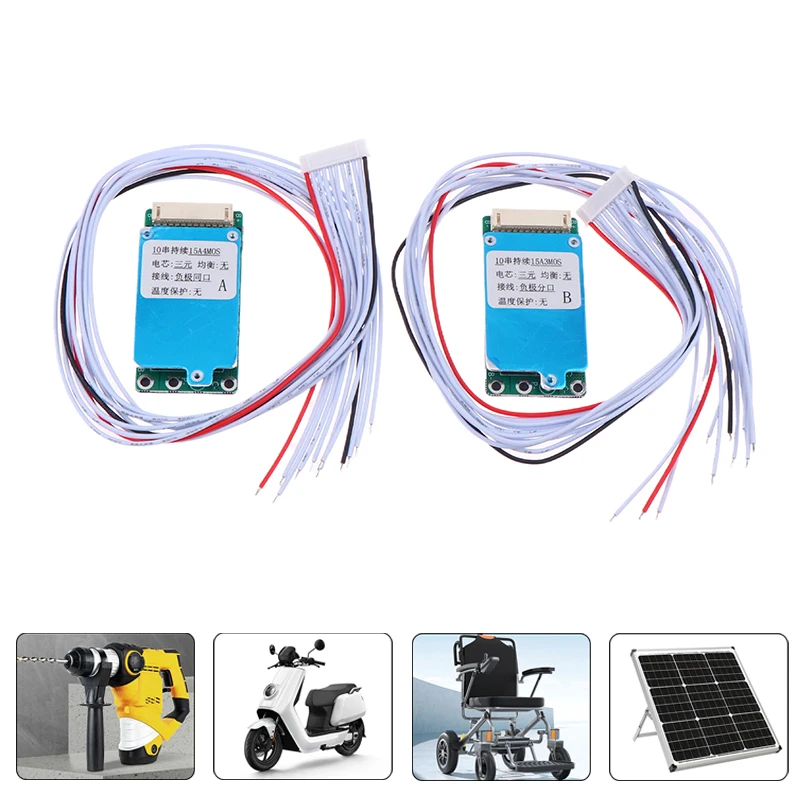 

18650 Lit-Battery Protection Board 10S 36V 15A Common/SPLIT Port Li-ion Lipolymer For Electric Vehicle Battery Protection Board