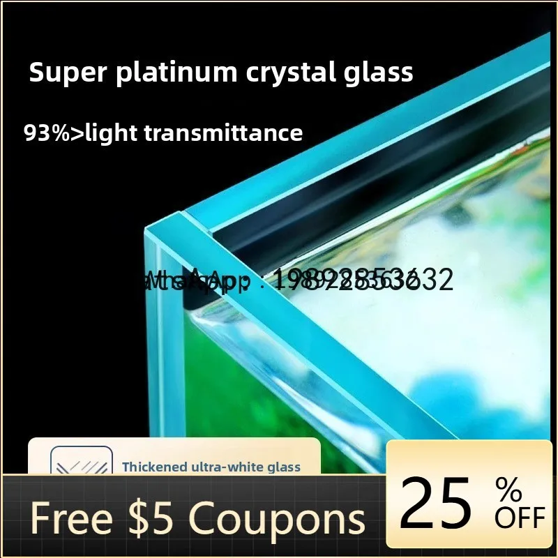 G1  Desktop Side Filter Fish Tank Oxygenation Integrated Machine Ultra-clear Glass Living Room Self-circulating Small Aquarium