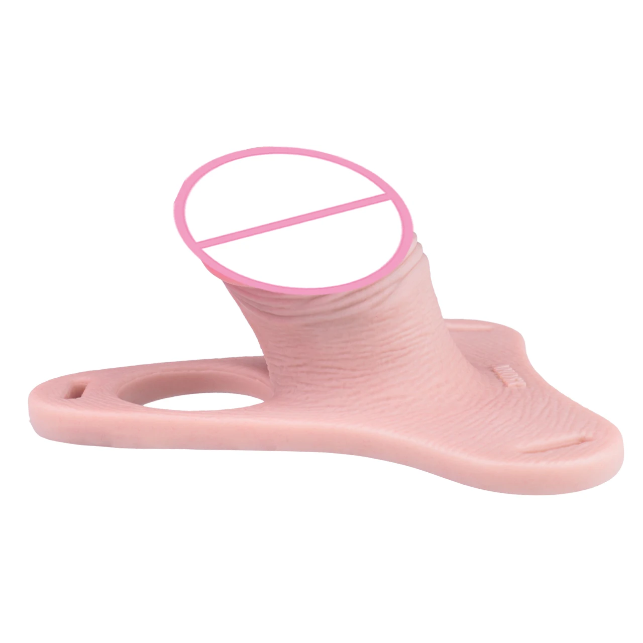 ANOSX Silicone Penis Cages Realistic Hollow Dildo Strap On Chastitty Cage Soft Cock Lock With Penis Rings Adult Toys For Men - view 6