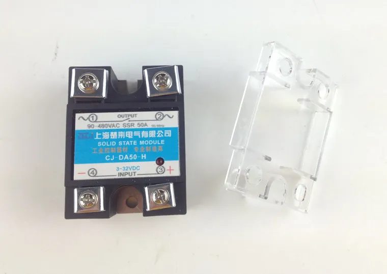 Solid State Relay 50A Solid State DA50-H SSR DC Control AC DA Solid State Relay CJ-DA50H