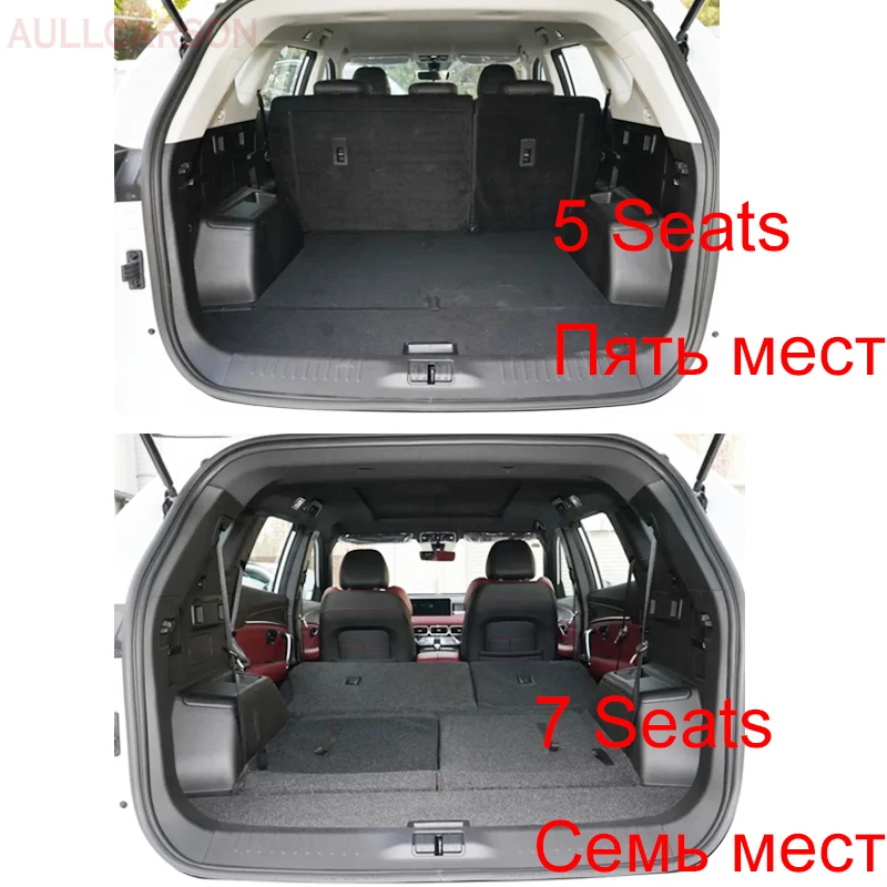 For Chery Jetour X70 Plus 2023 2024 Trunk Mats Leather Durable Cargo Liner Boot Carpets Interior Waterproof Accessories