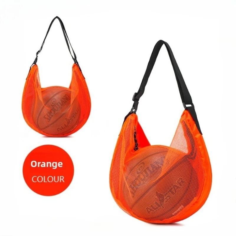 Basketball bag, diagonal cross bag, single shoulder large capacity training ball storage bag, volleyball mesh bag, football bag