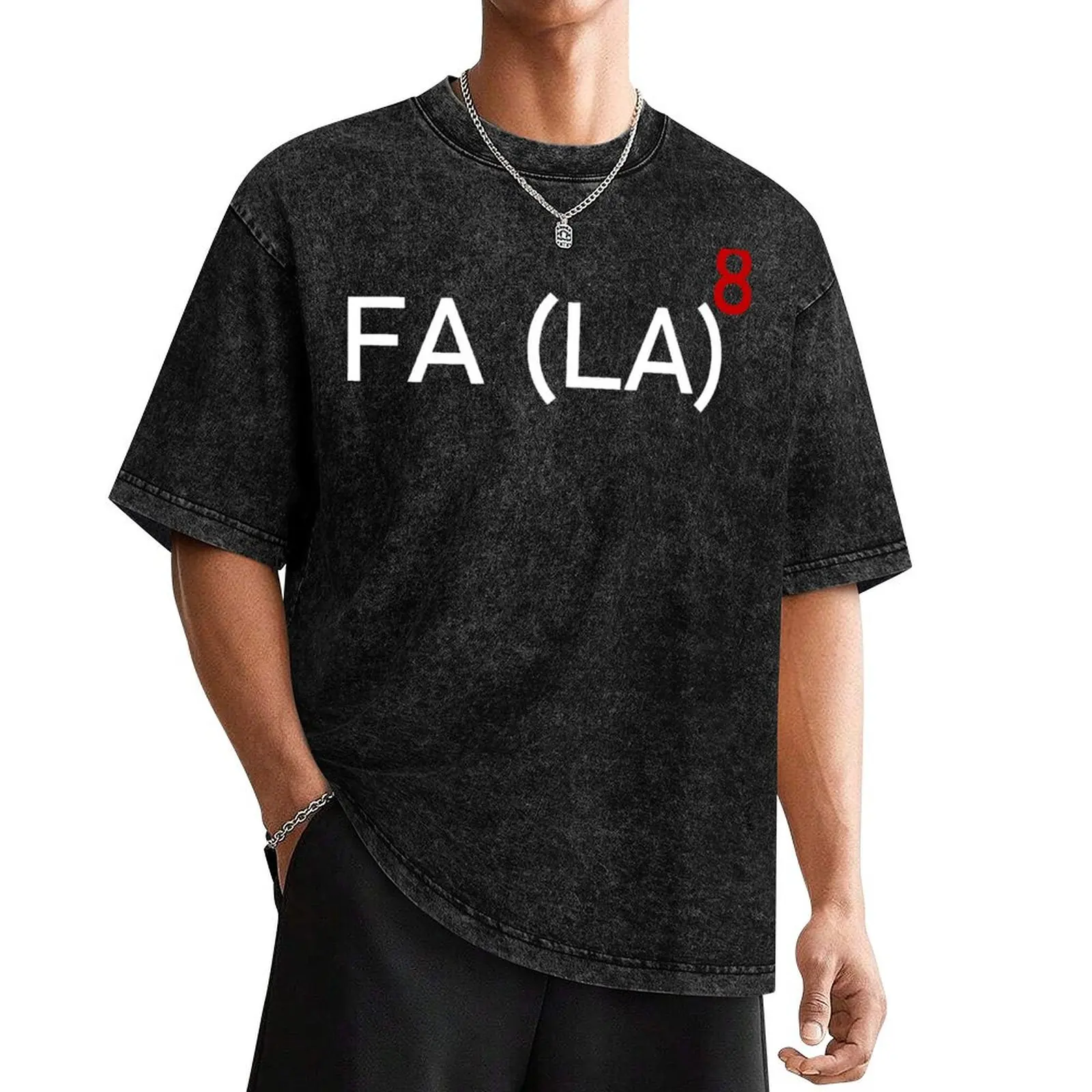 Fa La 8 Funny Math Teacher Christmas T-Shirt kawaii clothes new edition plain t shirts men