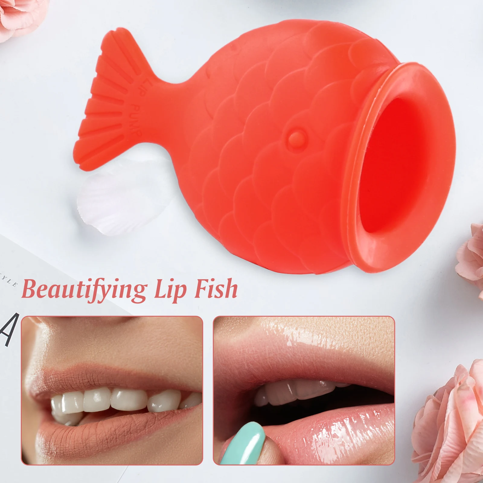 Lip Plumper Lips Enhancer Plumper Device Lip Plumping Big Sexy Mouth Fish Shape Lip Enhancer Makes Your Lip Looks More Full