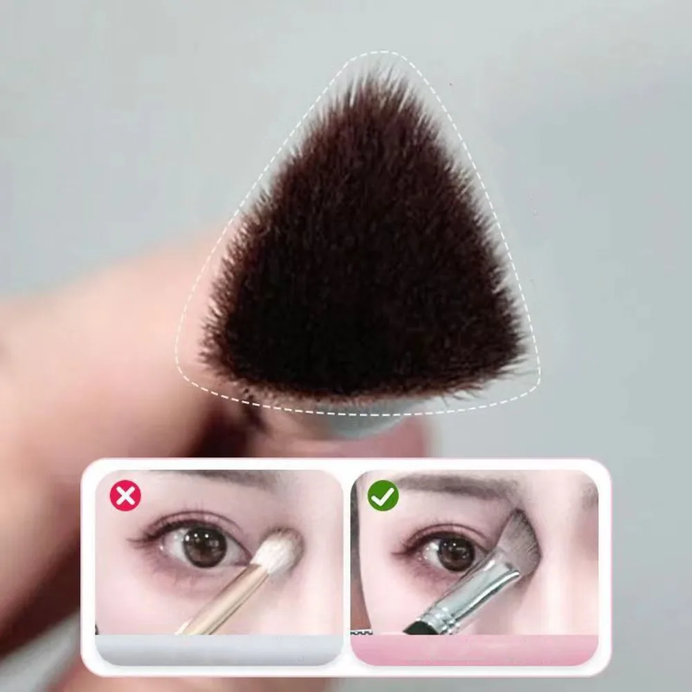 New Angled Triangle Makeup Brush Nose Contour Brighten Under Eye Highlighter Brush Foundation Brush Women