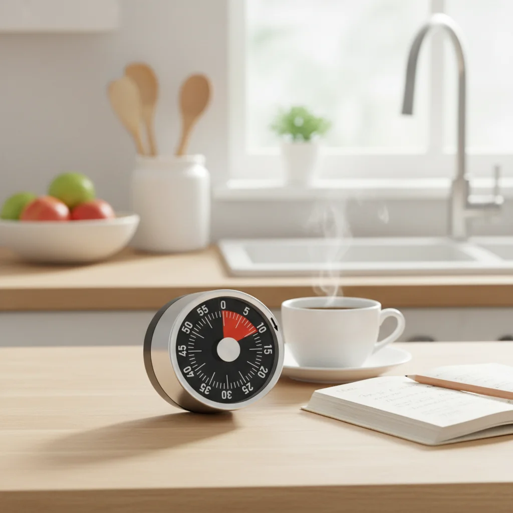 Mechanical Kitchen Timer Time Management Tool Self-discipline Alarm Clock Battery-free