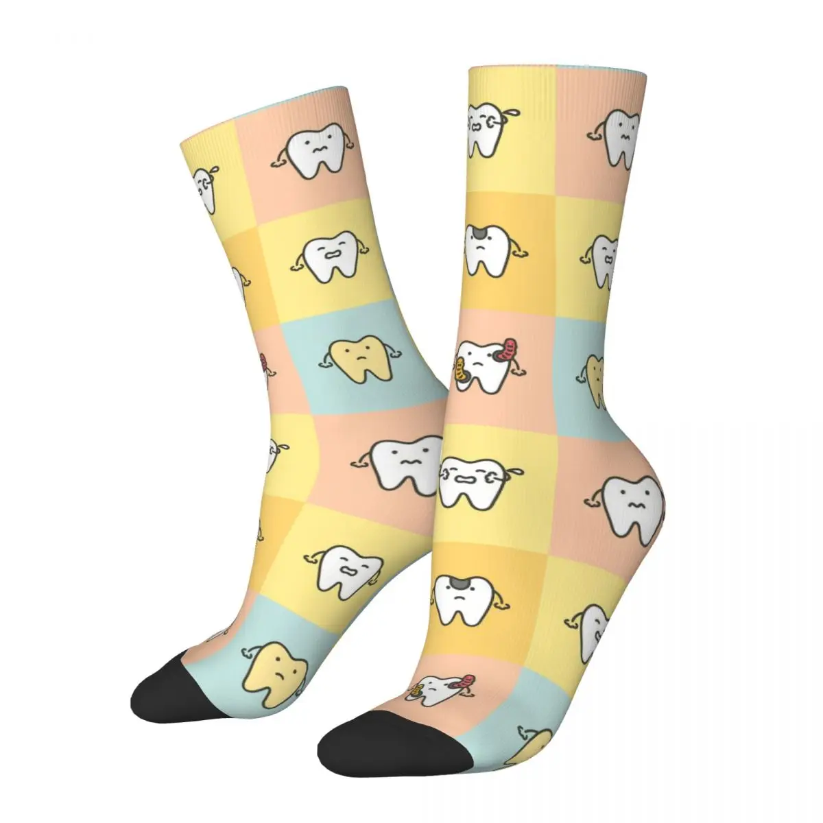 3D printing cosy Unisex Socks,Cycling Teeth Baby Interesting Four Seasons Socks