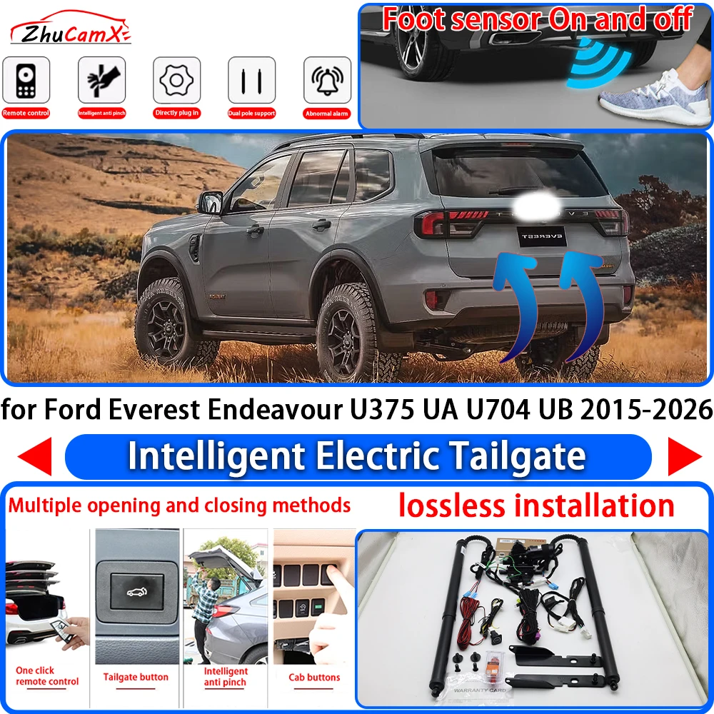 

ZhuCamX for Ford Everest Endeavour U375 UA U704 UB 2015-2026 Power Liftgate Trunk Electric Suction Tailgate Tail Gate Lift Strut