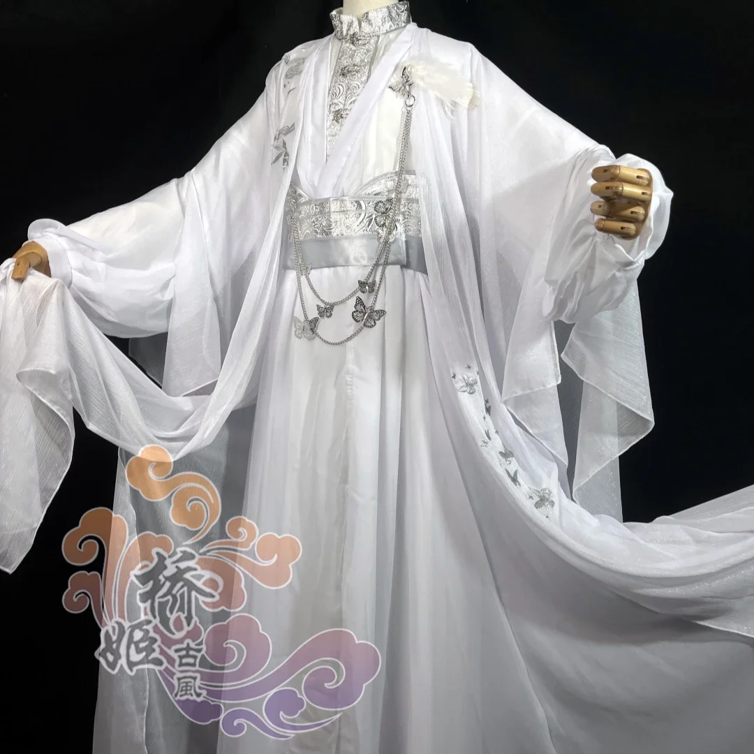 

Hua Cheng Cosplay Costume Zhuangzhou Dreaming Butterfly Mo Ran Tian Guan Ci Fu Halloween Costumes Chinese Ancient Hanfu