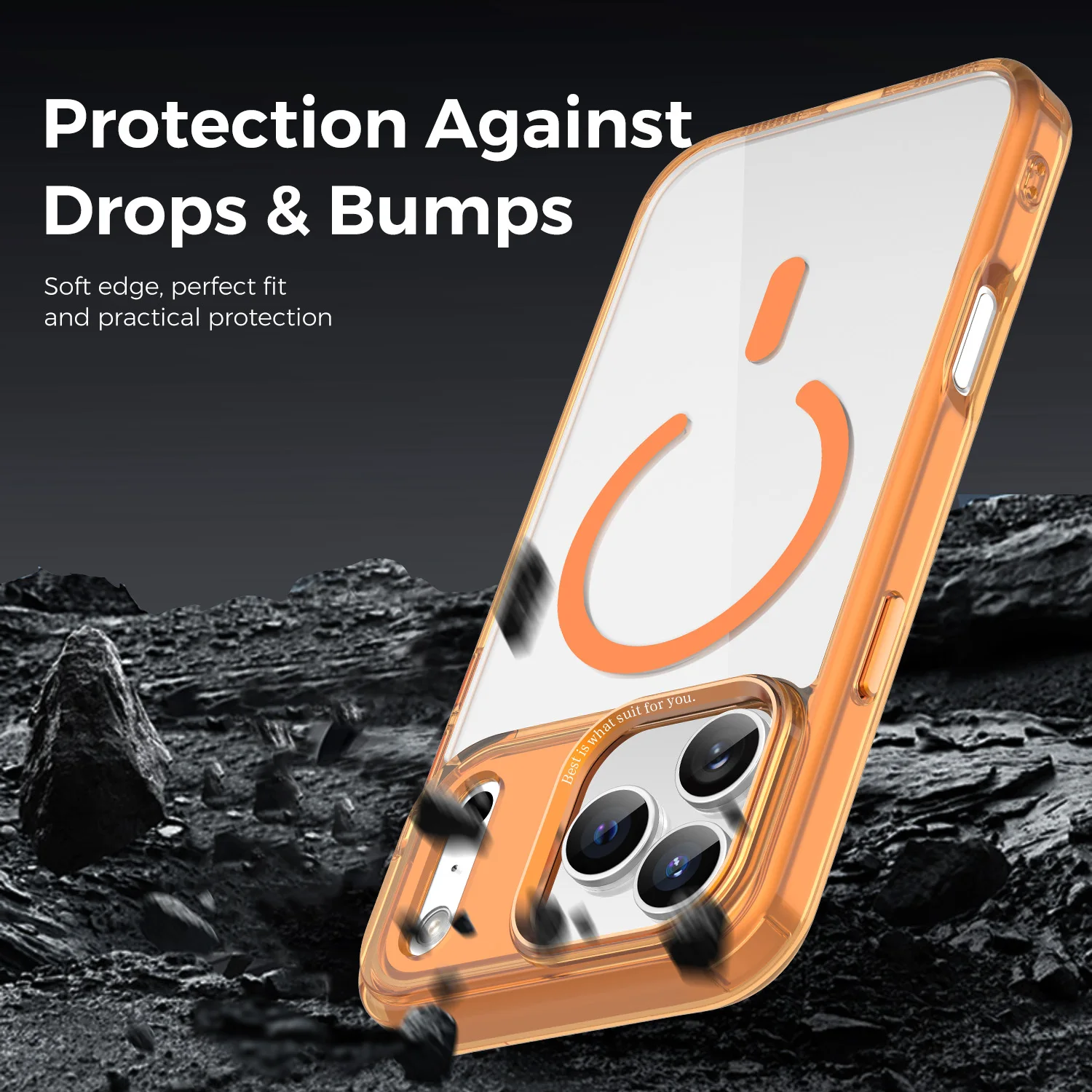 حافظة شحن لاسلكية Magsafe لهاتف آيفون 17 16 15 14 13 12 Pro Max Plus 17 غطاء صلب شفاف مقاوم للصدمات مغناطيسي هوائي