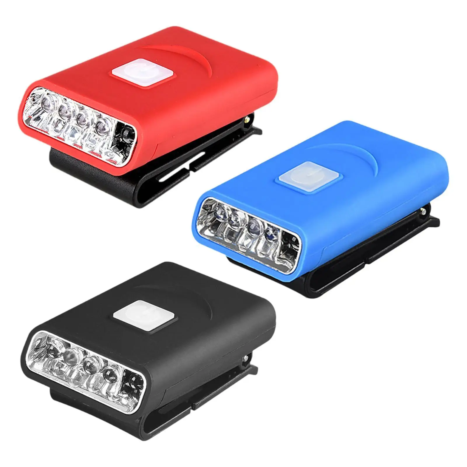 Clip on Hat Light Flashlight Torch Rechargeable Portable Cap Lamp Head Lamp for