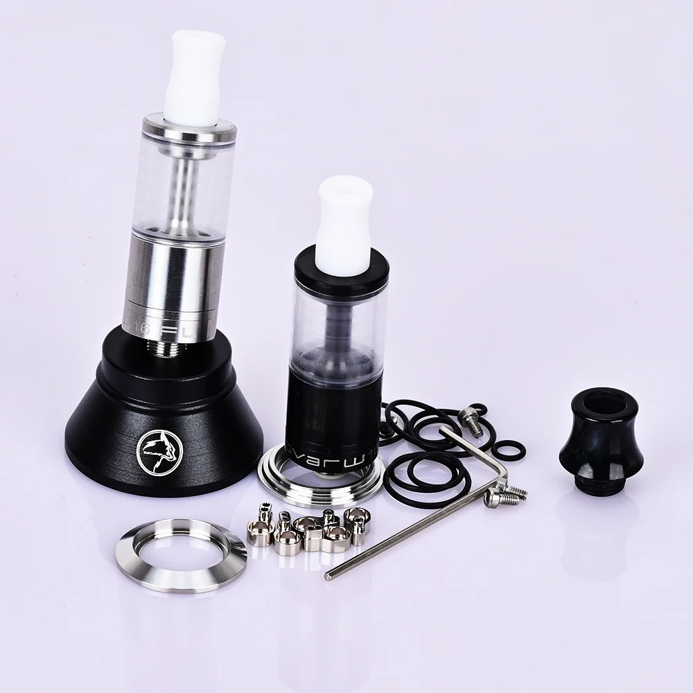 Wolfcoolvape Dvarw Estilo MTL RTA Tanque Vape Reconstruível 16mm 2ml Atomizador MTL de Aço Inoxidável 316 para Mods de Caixa de Cigarro Eletrônico