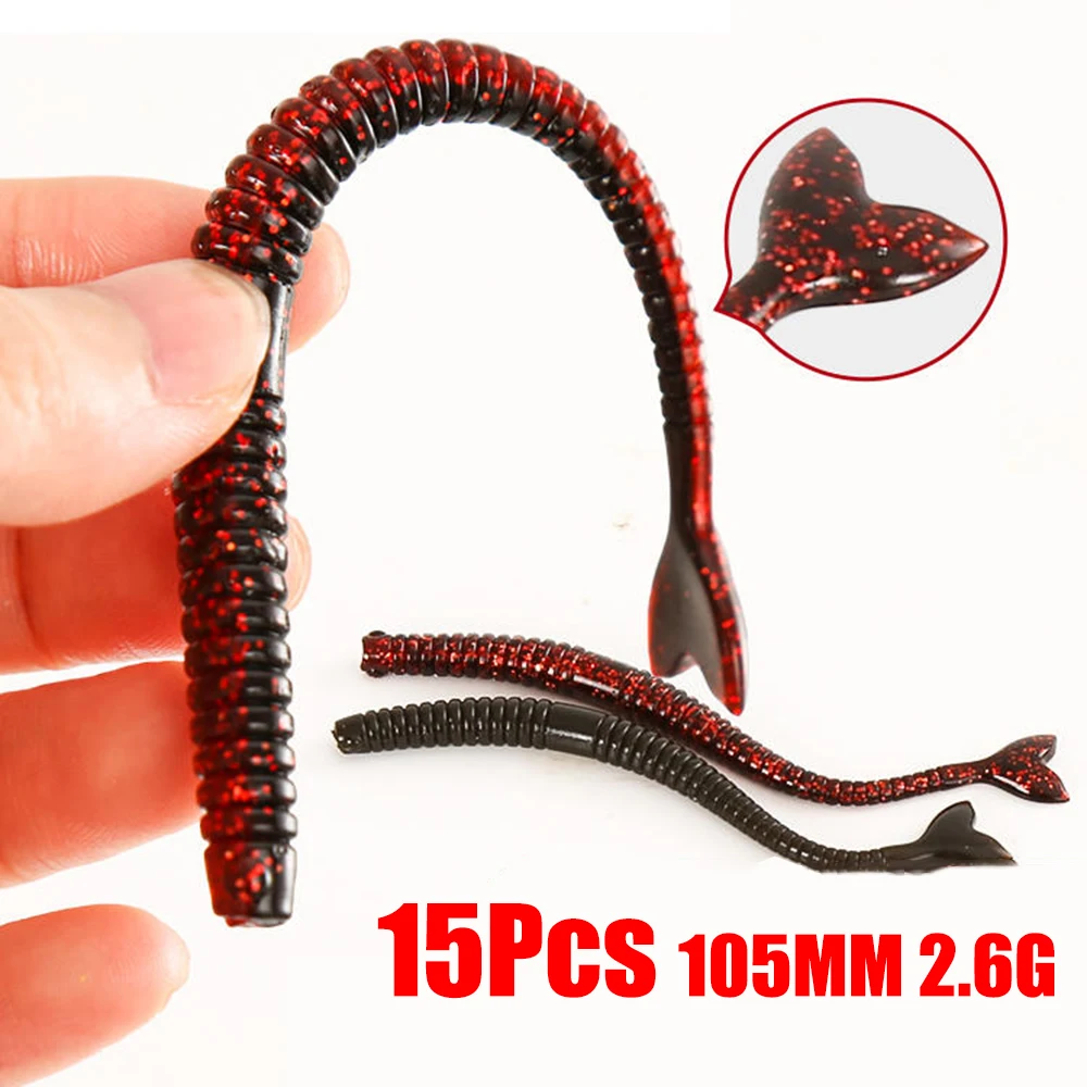 ZUKIBO Slow Sinking Fishing Lure 4/2.6/1.3g 125/105/85mm Soft Bait Artificial Sea Worms Earthworm Swimbait Fishing Soft Lures