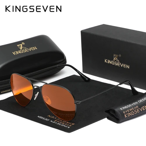 Imagen 2 del producto KINGSEVEN nuevo 2025 hombres mujeres gafas de ordenador de rayos azules montura de piloto gafas de bloqueo azul