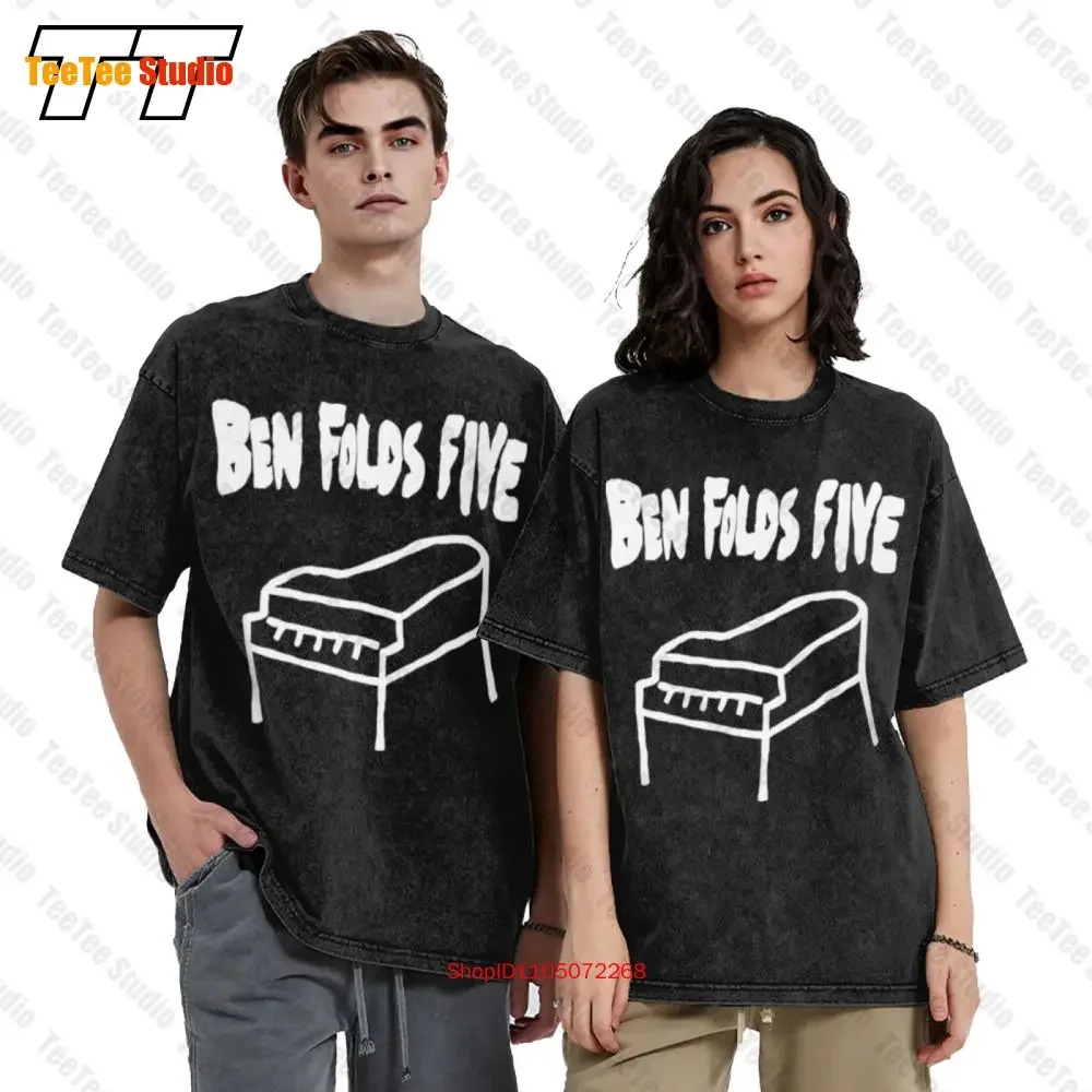 Vintage 90S Ben Folds Five Big Piano Nice Image American Vintage Oversized T-Shirt Tee L440