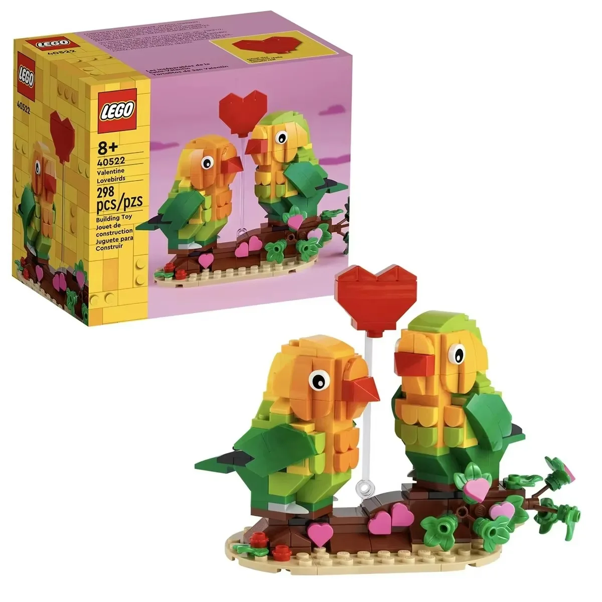 LEGO Valentine Lovebirds детские строительные блоки, игрушки для детей, подарок на день рождения, День святого Валентина 40522 (298 шт.) LEGO Valentine Lovebirds детские строительные блоки, игрушки для детей, подарок на день рождения, День святого Валентина 40522 (298 шт.)