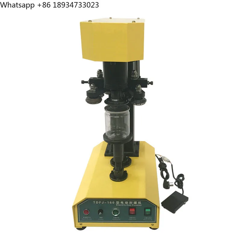 Factory Low Price Round Can or Jar or Aluminum Beer Can Sealing Machine/tin Can Sealing Tinplate Screw Capping Machine Mini Type
