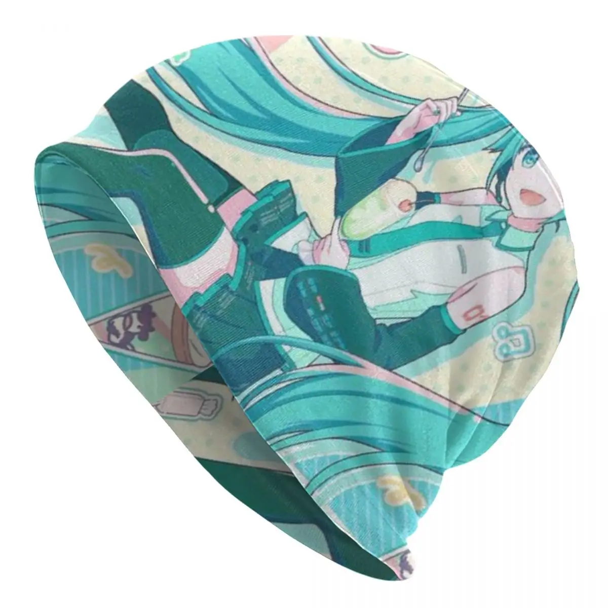 

Hatsune Miku Beanie For Men Women Stylish Chemo Hats Bonnet Knitted Hat