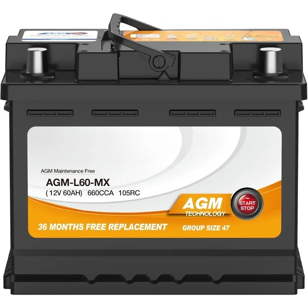 

Группа 47 Автомобильный аккумулятор 12 В 60 Ач 650CCA H5 AGM Аккумуляторы для грузовиков Бесплатное обслуживание Автомобильный запуск и остановка Замена аккумулятора L2