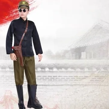 

Набор солдат на Хэллоуин, лейтенант, полковник, злодей, костюм для выступлений, Ван Эрксио, анти-японская одежда для выступлений